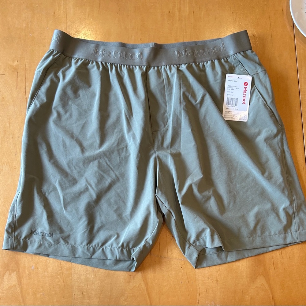 Marmot Zephyr Sage Green Shorts